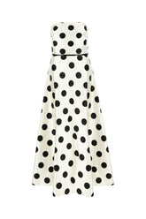 Printed cotton and silk dress -  | Wise