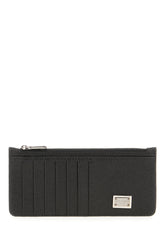 Black leather card holder -  | Wise