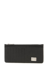 Black leather card holder -  | Wise