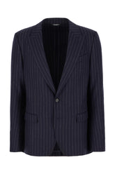 Embroidered stretch wool blend blazer -  | Wise