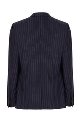 Embroidered stretch wool blend blazer -  | Wise