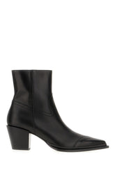 Black leather Cece Ab ankle boots -  | Wise