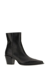 Black leather Cece Ab ankle boots -  | Wise