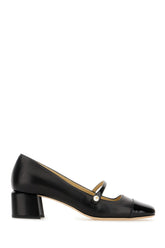 Black nappa leather Elisa ballerinas -  | Wise