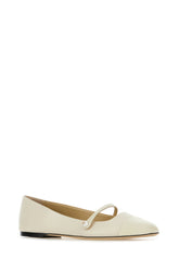 Ivory nappa leather Elisa ballerinas -  | Wise