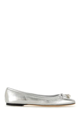 Silver nappa leather ballerinas -  | Wise