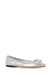 Silver nappa leather ballerinas -  | Wise