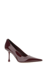 Burgundy nappa leather Ixia pumps -  | Wise