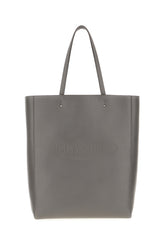 Dark grey leather large Lenny handbag -  | Wise