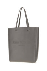 Dark grey leather large Lenny handbag -  | Wise