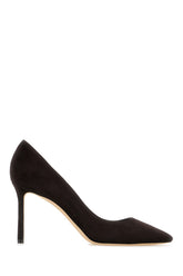 Dark brown suede Romy pumps -  | Wise