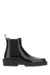 Black leather ankle boots -  | Wise