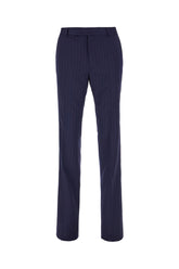 Embroidered wool pants -  | Wise