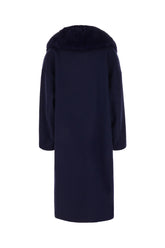 Midnight blue wool coat -  | Wise