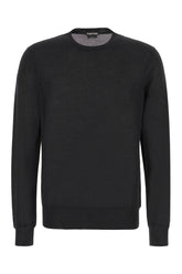 Maglione nero in cashmere e seta -  | Wise