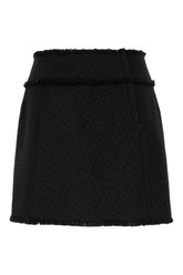 Minigonna in misto poliestere nero -  | Wise