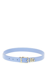 Light blue leather belt -  | Wise