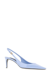 Powder blue leather pumps -  | Wise