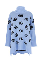 Light-blue wool oversize sweater -  | Wise