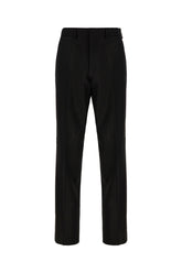 Black wool blend pants -  | Wise