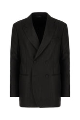 Black wool blend blazer -  | Wise