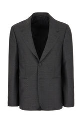 Dark grey wool blazer -  | Wise