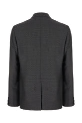 Dark grey wool blazer -  | Wise