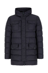 Midnight blue nylon down jacket -  | Wise