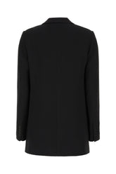 Black triacetate blend blazer -  | Wise