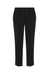 Black triacetate blend pants -  | Wise