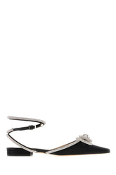 Ballerine Double Bow in raso nero -  | Wise