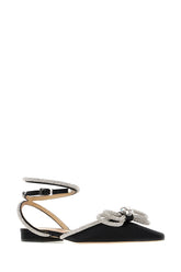 Ballerine Double Bow in raso nero -  | Wise