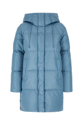 Light blue nylon down jacket -  | Wise