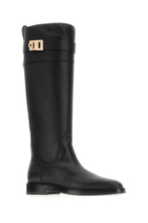 Black leather boots -  | Wise