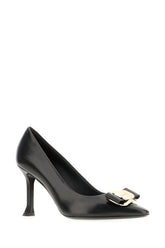 Black nappa leather pumps -  | Wise