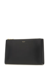 Black leather clutch -  | Wise