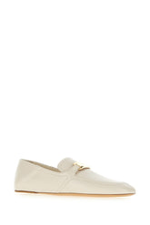 Ivory leather loafers -  | Wise