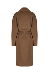 Biscuit cashmere blend oversize coat -  | Wise