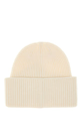 Ivory cashmere beanie hat -  | Wise