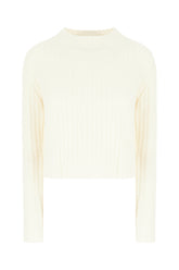 Ivory wool blend sweater -  | Wise