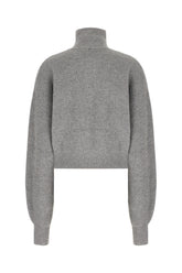 Grey wool and cashmere cardigan -  | Wise