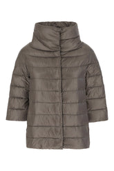 Dove grey nylon down jacket -  | Wise