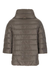 Dove grey nylon down jacket -  | Wise