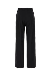 Black wool blend pants -  | Wise