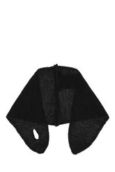 Black wool blend scarf -  | Wise