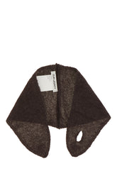 Charcoal wool blend scarf -  | Wise