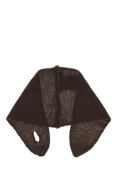 Charcoal wool blend scarf -  | Wise