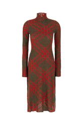 Embroidered wool blend dress -  | Wise