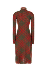 Embroidered wool blend dress -  | Wise