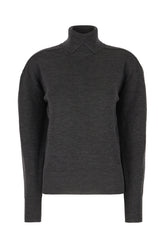 Dark grey wool sweater -  | Wise